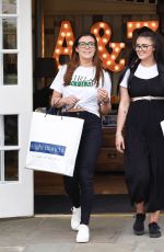 KYM MARSH and EMILY CUNLIFE Leaves Arighi Bianchi at Macclesfield in Cheshire 06/23/2019