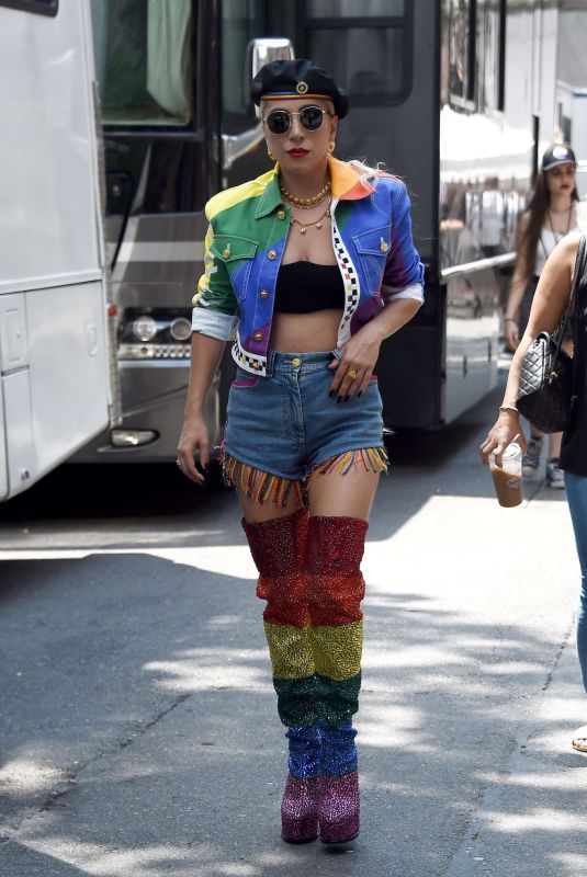 LADY GAGA Arrives at World Pride Day Event in New York 06/29/2019