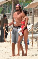 LAIS RIBEIRO in Bikini at a Beach in Tulum 06/01/2019