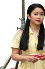 LANA CONDOR on the Set of To All the Boys I
