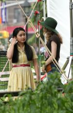 LANA CONDOR on the Set of To All the Boys I