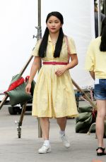 LANA CONDOR on the Set of To All the Boys I