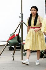 LANA CONDOR on the Set of To All the Boys I