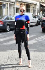 LARSEN THOMPSON Leaves Off-white Fashion Show in Paris 06/19/2019