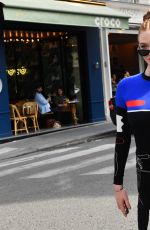LARSEN THOMPSON Leaves Off-white Fashion Show in Paris 06/19/2019