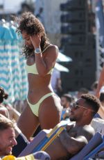 LEIGH-ANNE PINNOCK in Bikini at a Beach in Mykonos 06/08/2019
