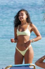 LEIGH-ANNE PINNOCK in Bikini at a Beach in Mykonos 06/08/2019