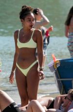 LEIGH-ANNE PINNOCK in Bikini at a Beach in Mykonos 06/08/2019