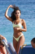 LEIGH-ANNE PINNOCK in Bikini at a Beach in Mykonos 06/08/2019