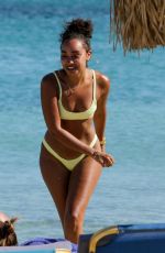 LEIGH-ANNE PINNOCK in Bikini at a Beach in Mykonos 06/08/2019