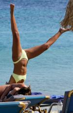 LEIGH-ANNE PINNOCK in Bikini at a Beach in Mykonos 06/08/2019