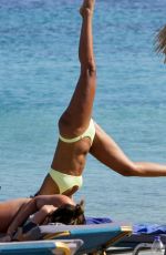 LEIGH-ANNE PINNOCK in Bikini at a Beach in Mykonos 06/08/2019