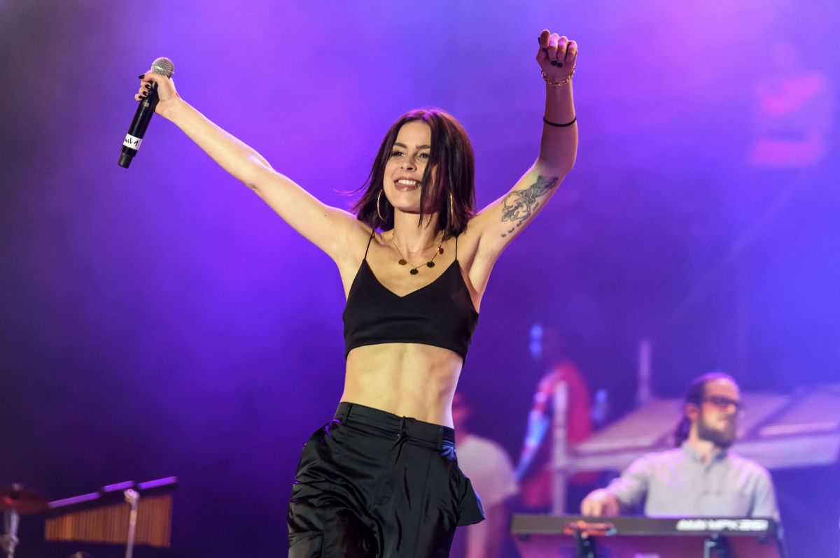LENA MEYER-LANDRUT Performs at Peace by Peace Festival 06/01/2019.