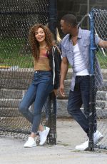 LESLIE GRACE on the Set of In the Heights in New York 06/06/2019