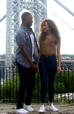 LESLIE GRACE on the Set of In the Heights in New York 06/06/2019