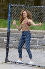 LESLIE GRACE on the Set of In the Heights in New York 06/06/2019