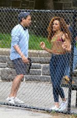 LESLIE GRACE on the Set of In the Heights in New York 06/06/2019