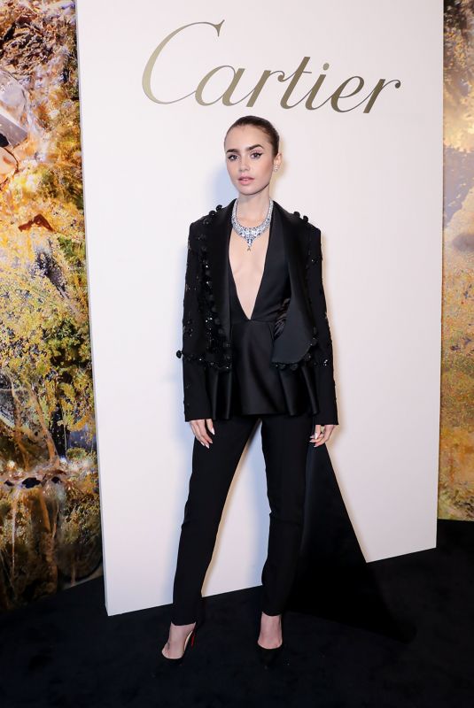 LILY COLLINS at Cartier Magnitude Collection Gala in London 06/12/2019