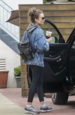 LILY COLLINS Leaves a Massage Studio in West Hollywood 06/25/2019