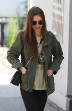 LILY COLLINS Out for Lunch at Hugo