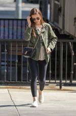 LILY COLLINS Out for Lunch at Hugo