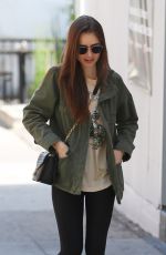 LILY COLLINS Out for Lunch at Hugo