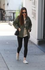 LILY COLLINS Out for Lunch at Hugo