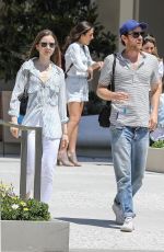 LILY COLLINS Out for Lunch with a Friend in Los Angeles 06/08/2019