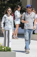 LILY COLLINS Out for Lunch with a Friend in Los Angeles 06/08/2019