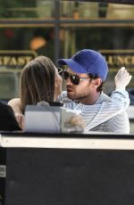LILY COLLINS Out for Lunch with a Friend in Los Angeles 06/08/2019