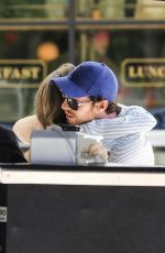 LILY COLLINS Out for Lunch with a Friend in Los Angeles 06/08/2019