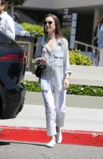 LILY COLLINS Out for Lunch with a Friend in Los Angeles 06/08/2019