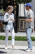 LILY COLLINS Out for Lunch with a Friend in Los Angeles 06/08/2019