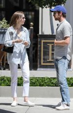 LILY COLLINS Out for Lunch with a Friend in Los Angeles 06/08/2019