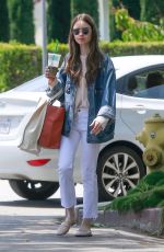 LILY COLLINS Out in Los Angeles 05/31/2019