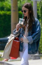 LILY COLLINS Out in Los Angeles 05/31/2019