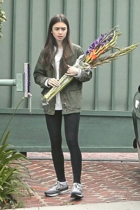 LILY COLLINS Out in Los Angeles 06/05/2019
