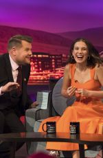 LILY JAMES at Late Late Show with James Corden 06/18/2019