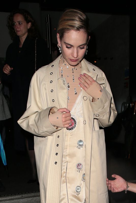 LILY JAMES at Yesterday Premiere Afterparty in London 06/18/2019