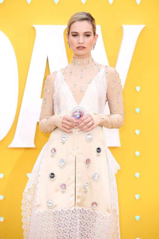 LILY JAMES at Yesterday Premiere in London 06/18/2019