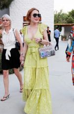 LINDSAY LOHAN and HOFIT GOLAN Arrives at Philipp Plein Store Opening in Mykonos 06/20/2019