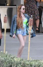 LINDSAY LOHAN Out and About in Mykonos 06/25/2019
