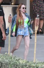 LINDSAY LOHAN Out and About in Mykonos 06/25/2019