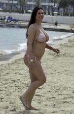 LISA APPLETON in Bikini on the Beach in Palma 06/11/2019