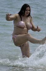 LISA APPLETON in Bikini on the Beach in Palma 06/11/2019