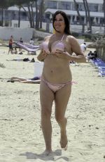 LISA APPLETON in Bikini on the Beach in Palma 06/11/2019