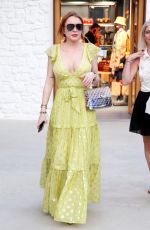 lLINDSAAY LOHAN Out Shopping in Mykonos 06/20/2019