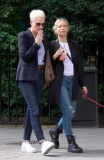 LOTTIE MOSS Out with Her Dog in London 06/03/2019