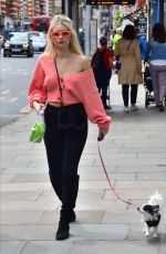 LOTTIE MOSS Out with her Dog in London 06/05/2019