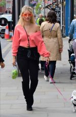 LOTTIE MOSS Out with her Dog in London 06/05/2019